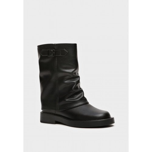 Полусапоги женские, цвет ЧЕРНЫЙ, YZ016_01SB-BL "YZ016_01SB-BL" 1