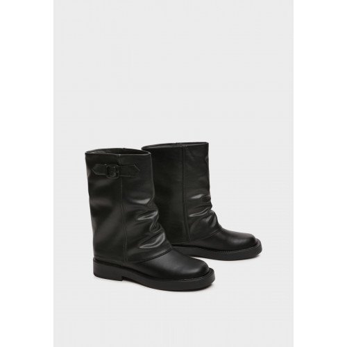 Полусапоги женские, цвет ЧЕРНЫЙ, YZ016_01SB-BL "YZ016_01SB-BL" 2