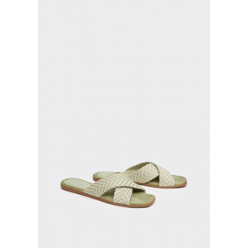 Сабо женские, цвет ЗЕЛЁНЫЙ, LE015_02TP-GN "LE015_02TP-GN" 2