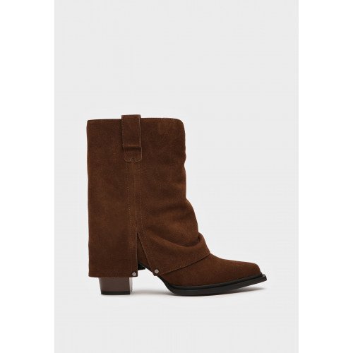 Полусапоги женские, цвет ТЕМНО-КОРИЧНЕВЫЙ, YZ015_01CB-BR "YZ015_01CB-BR" 3