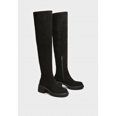 Ботфорты женские, цвет ЧЕРНЫЙ, XT036_02TB-BL XT036_02TB-BL 2