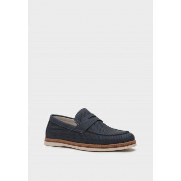 Лоферы мужские, цвет СИНИЙ, AF007_01PP-NV AF007_01PP-NV