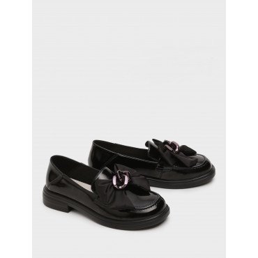 Лоферы женские, цвет ЧЕРНЫЙ, SZ760_01LT-BL SZ760_01LT-BL 2