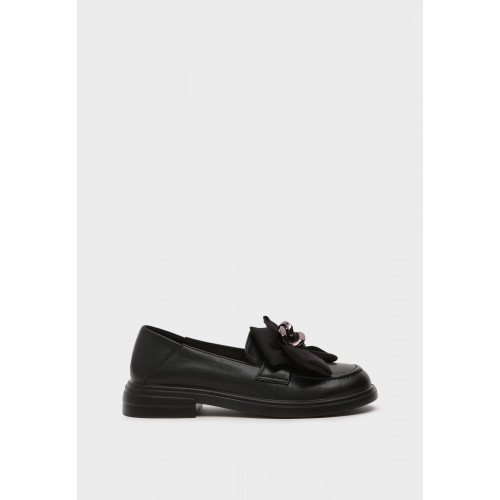 Лоферы женские, цвет ЧЕРНЫЙ, SZ760_01ST-BL "SZ760_01ST-BL" 3