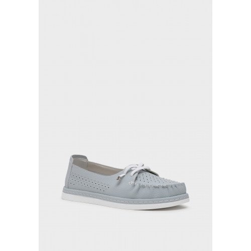 Мокасины женские, цвет ГОЛУБОЙ, CJ007_01SK-BU "CJ007_01SK-BU" 1