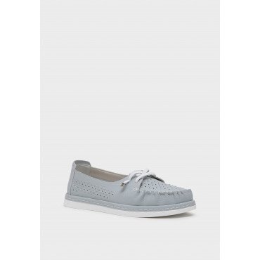 Мокасины женские, цвет ГОЛУБОЙ, CJ007_01SK-BU CJ007_01SK-BU