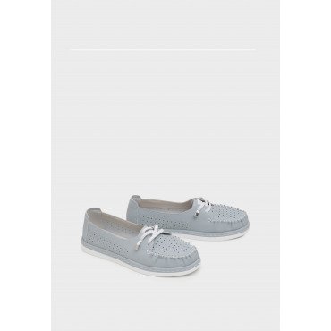 Мокасины женские, цвет ГОЛУБОЙ, CJ007_01SK-BU CJ007_01SK-BU 2