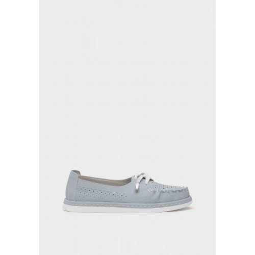 Мокасины женские, цвет ГОЛУБОЙ, CJ007_01SK-BU "CJ007_01SK-BU" 3