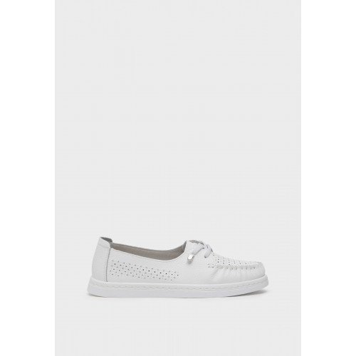 Мокасины женские, цвет БЕЛЫЙ, CJ007_01SK-WT "CJ007_01SK-WT" 3