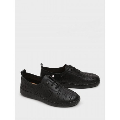 Полуботинки женские, цвет ЧЕРНЫЙ, MZ002_03ST-BL "MZ002_03ST-BL" 2