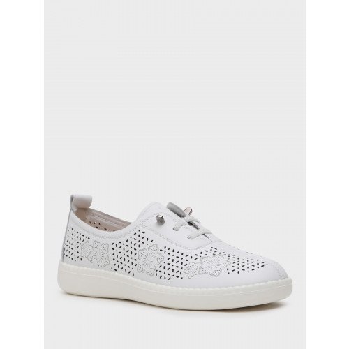 Полуботинки женские, цвет БЕЛЫЙ, MZ002_03ST-WT "MZ002_03ST-WT" 1