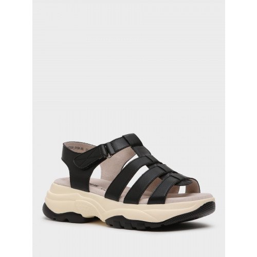 Сандалии женские, цвет ЧЕРНЫЙ, MZ009_01SK-BL "MZ009_01SK-BL" 1