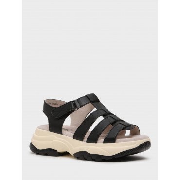 Сандалии женские, цвет ЧЕРНЫЙ, MZ009_01SK-BL MZ009_01SK-BL