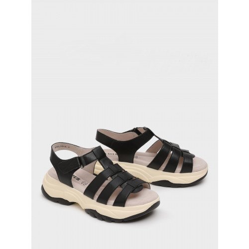 Сандалии женские, цвет ЧЕРНЫЙ, MZ009_01SK-BL "MZ009_01SK-BL" 2