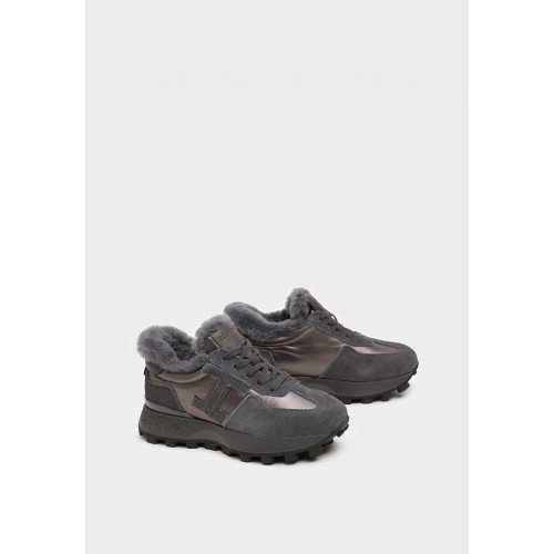 Кроссовки женские, цвет ТЕМНО-СЕРЫЙ, OB039_01CH-GR-V "OB039_01CH-GR-V" 2