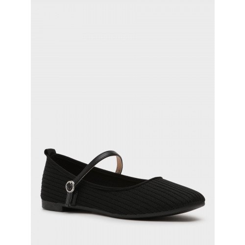 Балетки женские, цвет ЧЕРНЫЙ, AN056_05_01_TU (El Tempo) "AN056_05_01_TU_(El Tempo)" 1