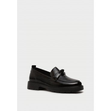 Лоферы женские, цвет ЧЕРНЫЙ, SZ432_01_01_LT SZ432_01_01_LT