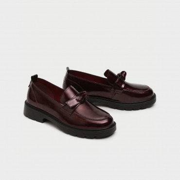 Лоферы женские, цвет БОРДОВЫЙ, SZ432_01_05_LT SZ432_01_05_LT 2