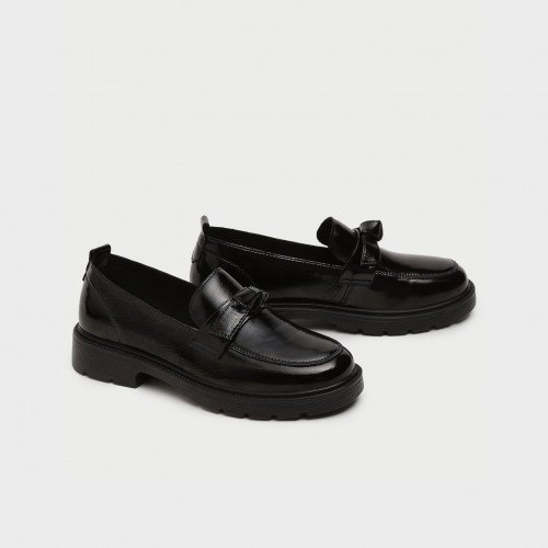 Лоферы женские, цвет ЧЕРНЫЙ, SZ432_01_01_LT "SZ432_01_01_LT" 2